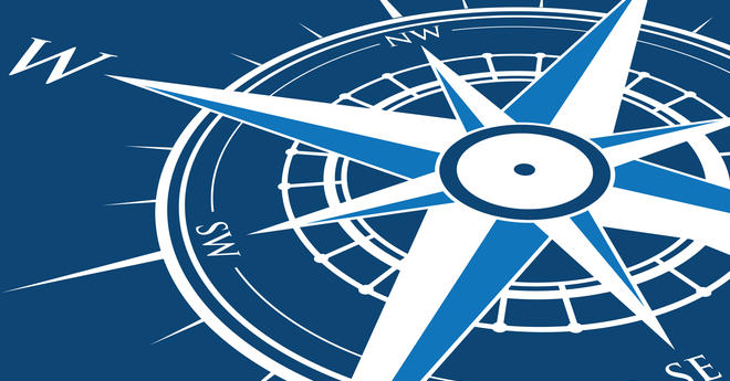© - fotolia.com blue compass background