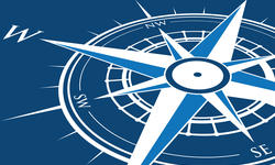 © - fotolia.com blue compass background